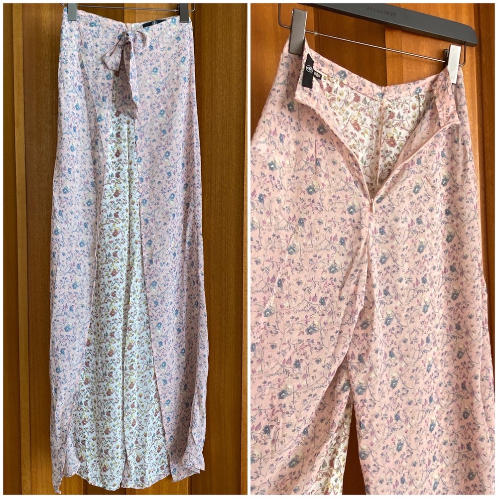 Misguided | Floral Slit pants cover up